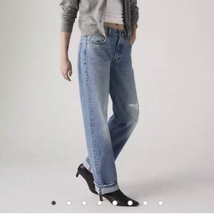 Levi’s 501 ‘90s Selvedge Denim Jeans Straight Leg Women Size 30 Medium Wash